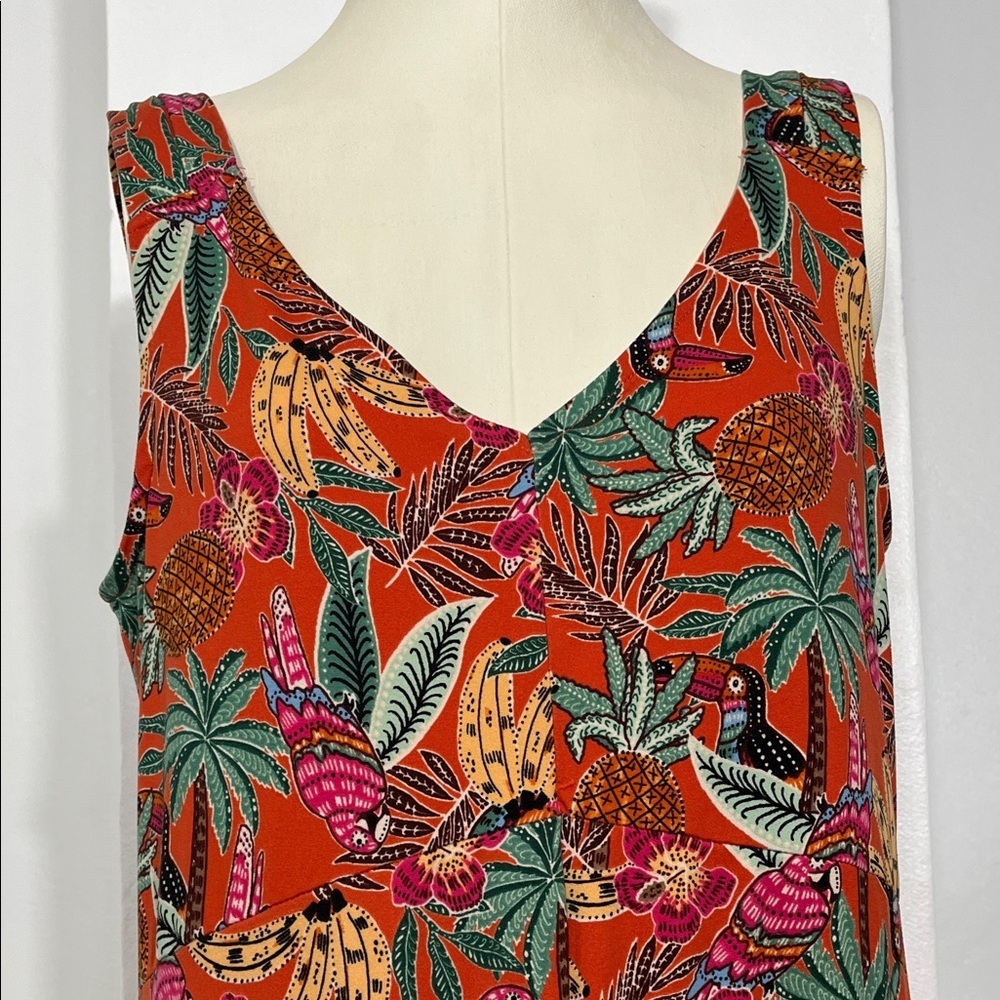 Tropical Print Jumpsuit - Picture 4 of 9